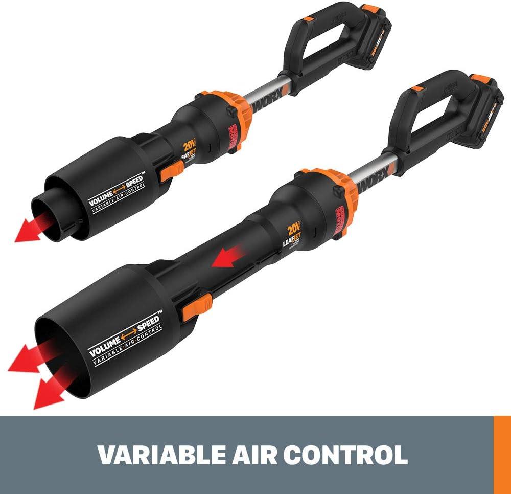 imageWORX Nitro WG543 20V Cordless Leaf Blower Electric Blower with 410CFM ampamp 130MPH Blowers for Lawn Care with 38 Lbs Battery ampamp Charger Included410CFM 20V BlowerTool Only