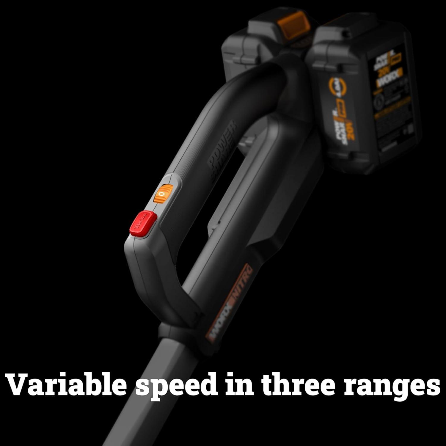 imageWORX Nitro WG543 20V Cordless Leaf Blower Electric Blower with 410CFM ampamp 130MPH Blowers for Lawn Care with 38 Lbs Battery ampamp Charger Included620CFM 40V Blower w240 Ah Batteries