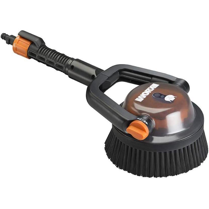 imageWorx Hydroshot Adjustable Outdoor Power Scrubber Quick Snap Connection  WA1821 Hard Bristles