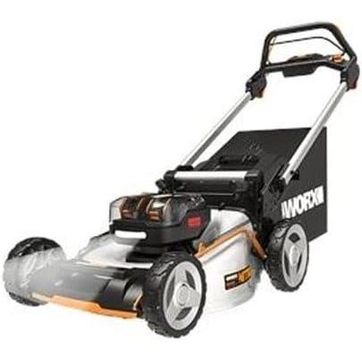 imageWorx Nitro 80V Cordless Lawn Mower Electric Mower with Brushless Motor 3in1 SelfPropelled Lawn Mower WG7614 Batteries ampamp Basecamp Charger Included21 40V Mower w2 50Ah Batteries
