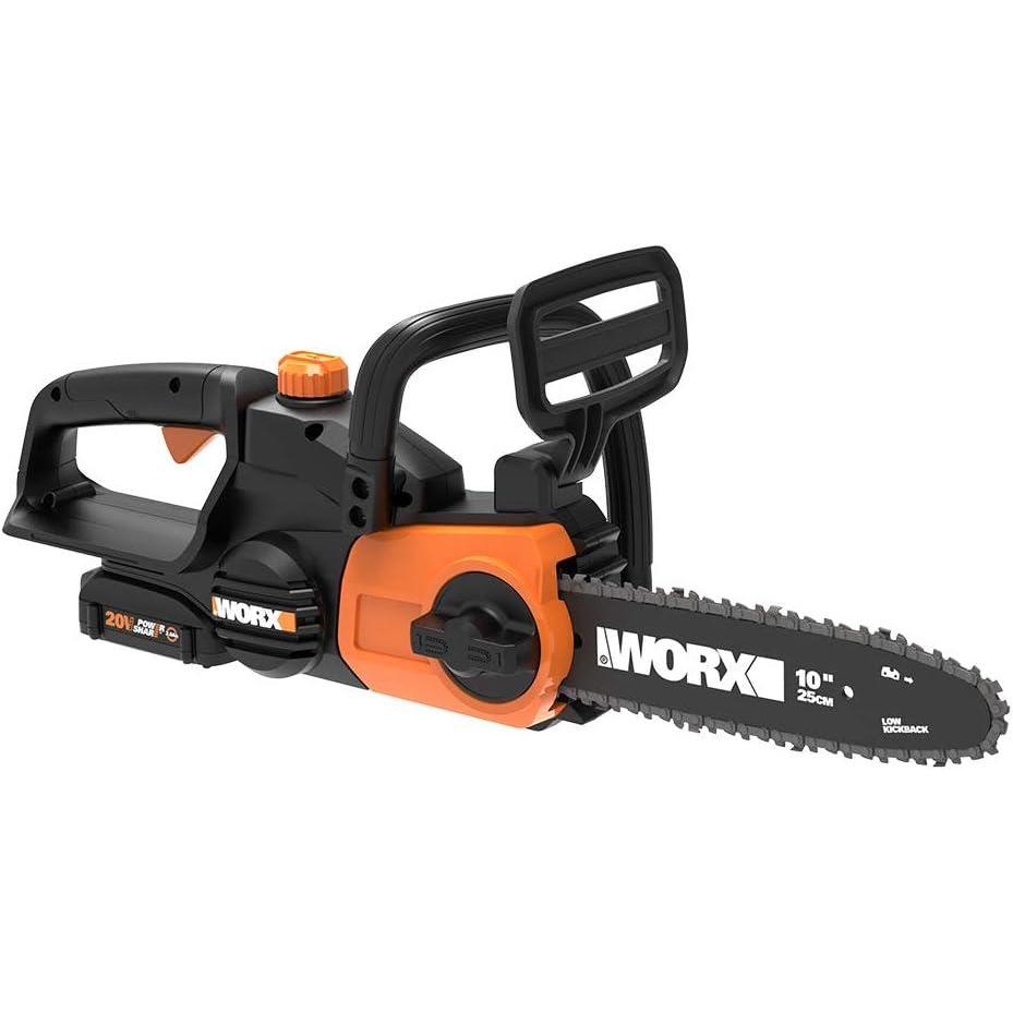 imageWorx WG322 20V Power Share 10quot Cordless Chainsaw with AutoTension10 Cordless Chainsaw