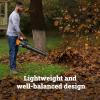 WORX Cordless Leaf Blower, 40V Electric Blower with 780CFM & 190MPH, Brushless Lawn Blower with Gas-Like Power & 57dB, 2 Batteries & Charger Included, WG582
