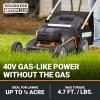 WORX Nitro 40V 21″ Cordless Lawn Mower w/Aerodeck & Intellicut, Brushless Electric Mower Up to 1/2 Acre, Push Lawn Mower w/ 7-Position Height Adjustment WG752 – Batteries & Charger Included(21″ 40V Mower w/(2) 5.0Ah Batteries)