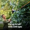 WORX Nitro WG263 22″ 20V Cordless Hedge Trimmer, Electric Hedge Trimmer with Dual-Action Blades & 3400 SPM, Brushless Bush Trimmer Cuts Branches 1″ Thick, Battery & Charger Included(20″ 20V Hedge Trimmer/Tool Only)