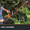 WORX Nitro WG263 22″ 20V Cordless Hedge Trimmer, Electric Hedge Trimmer with Dual-Action Blades & 3400 SPM, Brushless Bush Trimmer Cuts Branches 1″ Thick, Battery & Charger Included(26″ 40V Hedge Trimmer w/(2)2.0Ah Batteries)