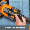 WORX Nitro WG263 22″ 20V Cordless Hedge Trimmer, Electric Hedge Trimmer with Dual-Action Blades & 3400 SPM, Brushless Bush Trimmer Cuts Branches 1″ Thick, Battery & Charger Included(26″ 40V Hedge Trimmer w/(2)2.0Ah Batteries)