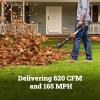 WORX Nitro WG543 20V Cordless Leaf Blower, Electric Blower with 410CFM & 130MPH, Blowers for Lawn Care with 3.8 Lbs, Battery & Charger Included(620CFM 40V Blower w/(2)4.0 Ah Batteries)
