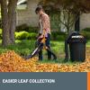 WORX Trivac 3-in-1 Electric Leaf Blower for Lawn Care, Leaf Mulcher/Leaf Vacuum with Bag, 350 CFM & 210 MPH, Leaf Shredder with Metal Impeller, Reusable Bag Included, Corded, WG505.2(350CFM w/LeafPro Collection System)