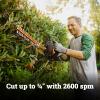 WORX WG261.9 22″ 20V Cordless Hedge Trimmer, Battery & Charger Not Included(22″ 20V Hedge Trimmer/Tool Only)