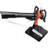 WORX WG509 12 Amp Trivac, 3 in 1 Electric Leaf Blower, Leaf Vacuum & Leaf Mulcher for Lawn Care(400CFM Blower/Vac/Mulcher)