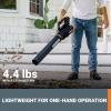WORX WG547.9 20V Cordless Leaf Blower, Electric Blower with Turbine Fan, Blowers for Lawn Care with 2 Speed Control, Battery & Charger Not Included(360CFM 20V Blower w/(1)2.0 Ah Battery)