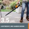 WORX WG583 40V Cordless Leaf Blower, 3 in 1 Blowers for Lawn Care with Vacuum & Mulcher, Electric Blower with Brushless Motor & 2 Speed Control, 2 Batteries & Charger Included(120MPH 20V Blower w/(1)2.0 Ah Battery)