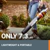 WORX WG584.9 40V Cordless Leaf Blower, Electric Blower for Lawn Care with Brushless Motor, 2 Batteries & Charger Not Included(430CFM 40V Blower w/(2)2.5 Ah Batteries)