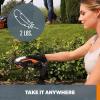 WORX WG801 20V 2 in 1 Cordless Hedge Trimmer, 4″ Grass Shear & 8″ Shrub Trimmer with 2 Blades, Battery & Charger Included(8″ 20V Shrubber Trimmer w/(1)2.0Ah Battery)
