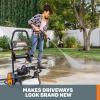 Worx 13 Amp Electric Pressure Washer 2200 PSI with Rolling Cart and 4 Nozzles -WG607(Pressure Washer)