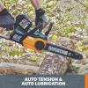 Worx 40V 12″ Cordless Chainsaw Power Share with Auto-Tension – WG381 (Batteries & Charger Included)(2 Batteries + Charger Included)