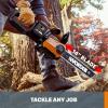 Worx 40V 14″ Cordless Chainsaw Power Share with Auto-Tension – WG384 (Batteries & Charger Included)