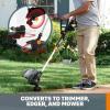 Worx GT Revolution 20V 12″ String Trimmer Grass Trimmer/Edger/Mini-Mower, WG170.9(12″ Trimmer w/2.0 Ah Battery)