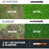 Worx Nitro 40V Cordless 14″ Lawn Dethatcher w/ Brushless Motor, 2-in-1 Dethatcher and Scarifier Removes Deep Thatch, Dethatcher Cordless Tool to Improve Grass Health – 2 Batteries & Charger Included