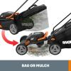 Worx Nitro 80V Cordless Lawn Mower, Electric Mower with Brushless Motor, 3-in-1 Self-Propelled Lawn Mower WG761-4 Batteries & Basecamp Charger Included(17″ 40V Mower + 12″ 20V Trimmer Combo)