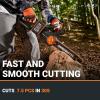 Worx WG322 20V Power Share 10″ Cordless Chainsaw with Auto-Tension(12″ Cordless Brushless Chainsaw)