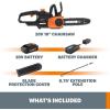 Worx WG323 20V Power Share 10″ Cordless Pole/Chain Saw with Auto-Tension (Battery & Charger Included)(20V Cordless Pole/Chain Saw)