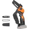 WORX WG324.9 20V Power Share 5” Cordless Pruning Saw, Bare Tool Only, Black and Orange(Batt/Charger sold separately)