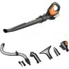 WORX WG583 40V Cordless Leaf Blower, 3 in 1 Blowers for Lawn Care with Vacuum & Mulcher, Electric Blower with Brushless Motor & 2 Speed Control, 2 Batteries & Charger Included(120MPH 20V Blower/Tool Only)