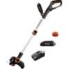Worx 20V String Trimmer + Turbine Blower + Hedge Trimmer (Batteries & Charger Included)(12″ String Timmer)