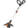 Worx 20V String Trimmer Cordless & Edger 3.0 + Leaf Blower Cordless with Battery and Charger Turbine, Black and Orange(12″ String Trimmer (Tool Only))