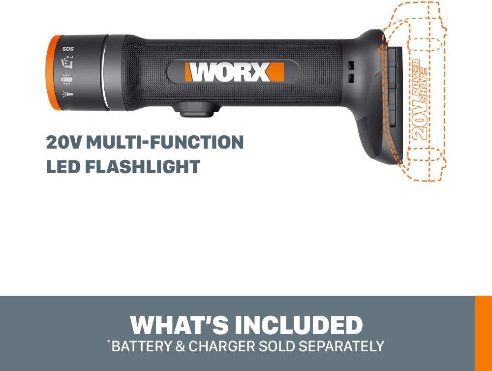 imageWorx WX027L9 20V Power Share MultiFunction LED Flashlight Tool Only