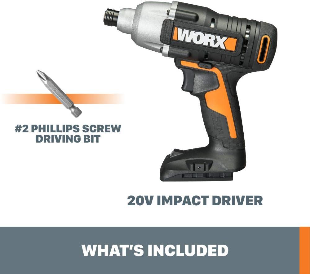 imageWorx WX291L9 20V Power Share Cordless Impact Driver Tool OnlyCordless Impact Driver Tool Only