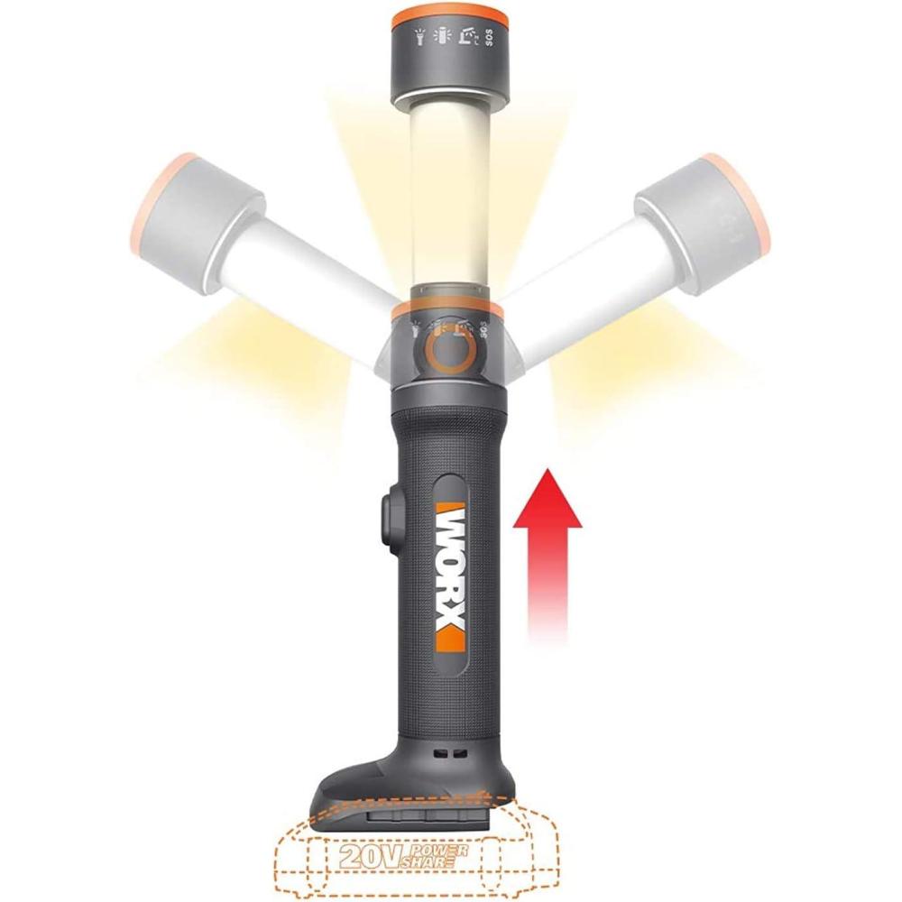 imageWorx WX027L9 20V Power Share MultiFunction LED Flashlight Tool Only
