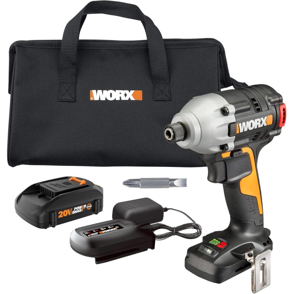 imageWorx WX291L9 20V Power Share Cordless Impact Driver Tool OnlyBrushless Impact Driver