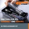 WORX 4V Lithium Screwdriver 30-Piece Accessory Kit WX242L(Black/Silver)