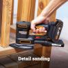 WORX Cordless Sander, 20V 10,000 orbits/minute Electric Sander, 5-in-1 Functions, Tool-less Sanding Pad Change, 20 V 2.0 Ah Battery and Charger Included, PowerShare(20V 5-in-1 Sander (Tool Only))