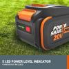 Worx 20 V Lithium-ion Battery 4.0 Ah PowerShare Pro 2 pcs WA3674.2(Power Share PRO)