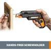Worx 4V Electric Screwdriver, Rechargeable Cordless Power Screwdriver Set with 6 Bits, Screw Holder, Charger – WX255L