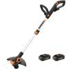 Worx String Trimmer Cordless GT3.0 20V PowerShare 12″ Edger & Weed Trimmer (2 Batteries & Charger Included) WG163 and WORX WG545.9 20V Work Air Lithium Multi-Purpose Blower/Sweeper/Cleaner Tool ONLY