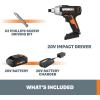 Worx WX291L.9 20V Power Share Cordless Impact Driver (Tool Only)(Cordless Impact Driver)