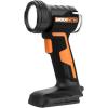 WORX Nitro 20V LED Work Light PowerShare, 160/350 Lumens Portable Light, LED Flashlight with Flexible Pivoting Head WX025L.9 – Tool Only