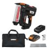 Worx Nitro 20V 18GA Cordless Brad Nailer, Cordless Nail Gun, Nail Gun Battery Powered, Up to 2 Inch, Tool-Free Jam Release, Trimming & Molding, Baseboard WX842L PowerShare – Battery, Charger Included(18Ga Brad Nailer Kit (Battery & Charger included))