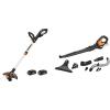 Worx String Trimmer Cordless GT3.0 20V PowerShare 12″ Edger & Weed Trimmer (2 Batteries & Charger Included) WG163 and WORX WG545.9 20V Work Air Lithium Multi-Purpose Blower/Sweeper/Cleaner Tool ONLY