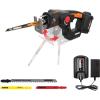 Worx WX550L.9 20V Power Share Axis Cordless Reciprocating & Jig Saw (Tool Only)(20V Battery + Charger Included)