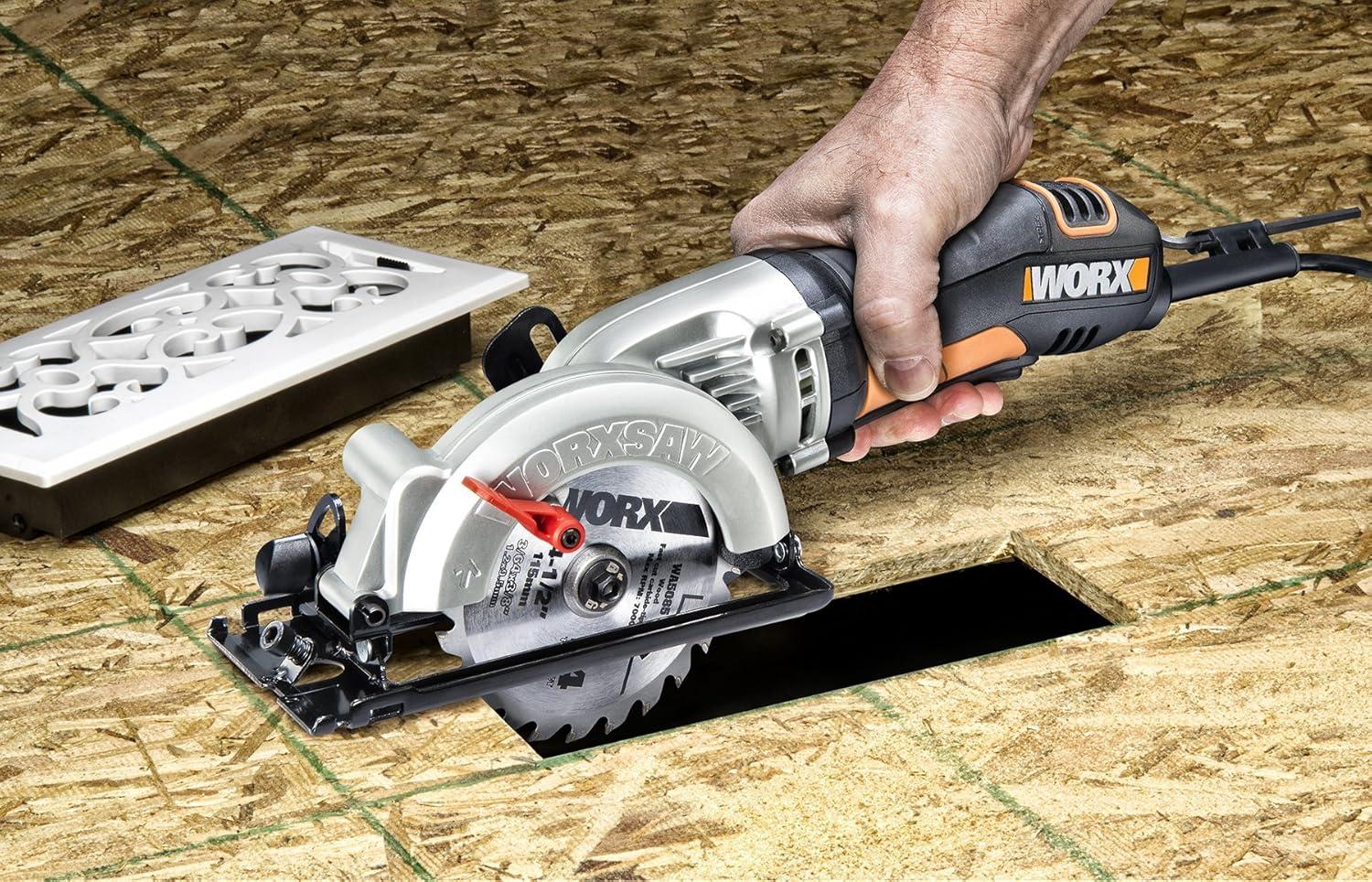 imageWorx WX429L 4 Amp WORXSAW 45quot Electric Compact Circular Saw