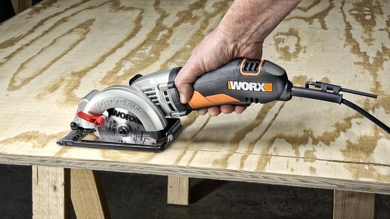 imageWorx WX429L 4 Amp WORXSAW 45quot Electric Compact Circular Saw