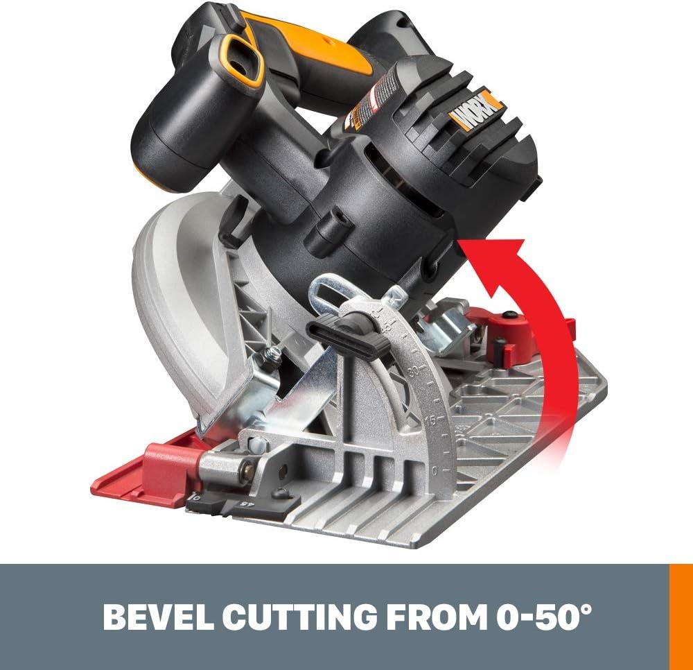 imageWorx WX530L 20V Power Share ExacTrack 65quot Cordless Circular Saw