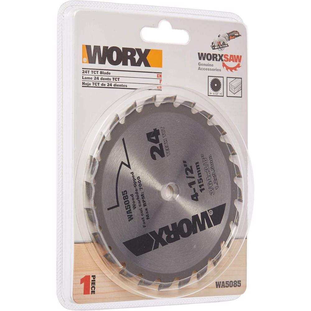 imageWORX Circular Saw Blade 4 12quot Inch24T TCT Blade WA5085