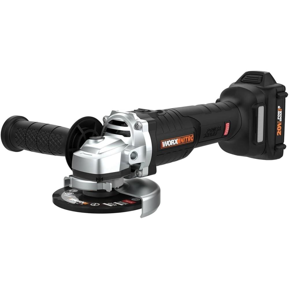imageWorx WX812L 20V Power Share Brushless 412quot Angle Grinder