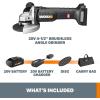 Worx WX812L 20V Power Share Brushless 4-1/2″ Angle Grinder
